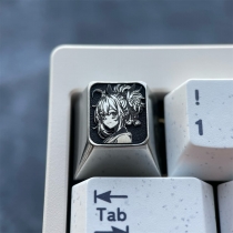 1U Titanium Alloy Artisan Keycaps Precision Pointillism for Mechanical Keyboard -Yoimiya